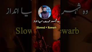 #slowednaat Jo Pocha Nabi Na || Wo shaher Muhabbat|| Slowed Rewarb.