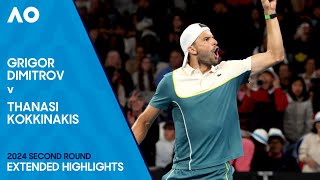 Grigor Dimitrov v Thanasi Kokkinakis Extended Highlights | Australian Open 2024 Second Round