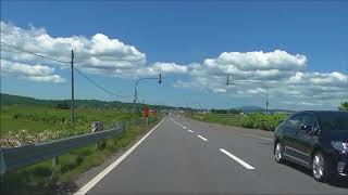 道の駅　田園の里うりゅう～萌の丘　走行動画　北海道の旅　2018　Ｎｏ.23　Road Station Rural Village Uryu - Moe Hill