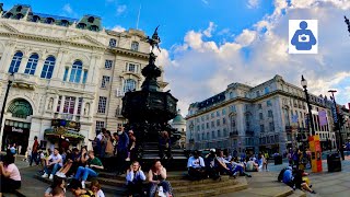 London walk | Piccadilly Circus, Golden Square, Canaletto plaque to Carnaby Soho (August 2021).