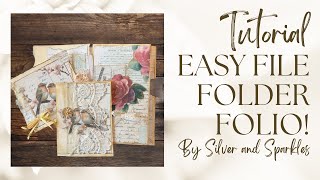 Easy Manila File Folder Folio Tutorial | One Folder, Lots of Pockets & Writing Space