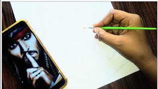 Drawing captain Jack sparrow | how to draw captain Jack sparrow | Pirates of the Caribbean Sketch |