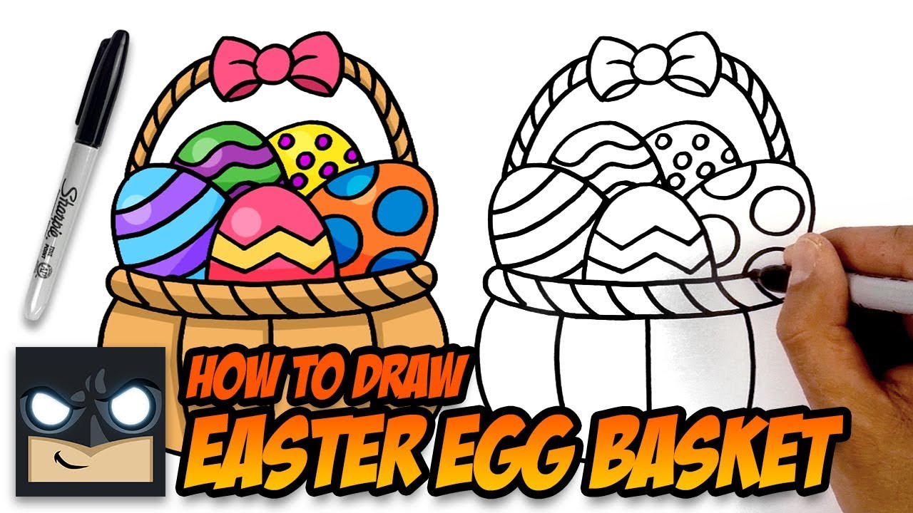 How To Draw Easter Basket | Step-by-Step Tutorial For Beginners - YouTube