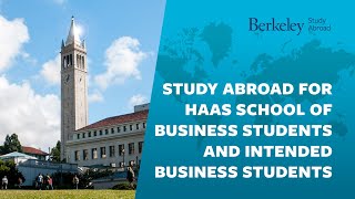Study Abroad for Haas School of Business Students and Intended Business Students