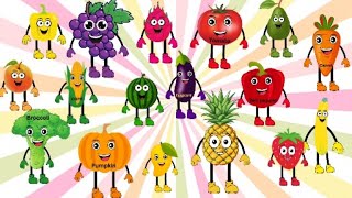 Learn fruits and vegetables | fruits and vegetables name in English | English Vocabulary | #kids