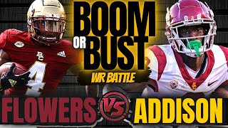 BOOM or BUST – ZAY FLOWERS vs JORDAN ADDISON - 2023 NFL DRAFT - Rookie WR Player Debate!