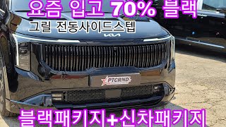 카니발 페이스리프트 블랙패키지 신차패키지 AG바디킷 전동사이드스텝 레이노썬팅 세로그릴 시공!!