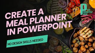 Creating KDP interiors with PowerPoint: Daily Meal Planner - Amazon Publishing #microsoft