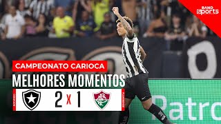 BOTAFOGO VENCE O CLÁSSICO CONTRA O FLUMINENSE | BOTAFOGO 2X1 FLUMINENSE - MELHORES MOMENTOS