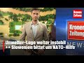 Unwetter-Lage weiter instabil ++ Slowenien bitte um Hilfe von der NATO | krone.tv NEWS