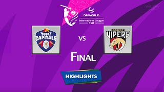 Highlights: Final, Dubai Capitals vs Desert Vipers | Final, DC VS DV