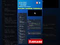 Dark Mode Toggle using HTML CSS JAVASCRIPT | #html #css #shorts #trending #talkingtothemoon #java