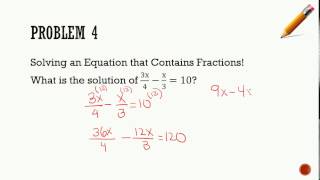 Unit 2: Solving Multi step Equations