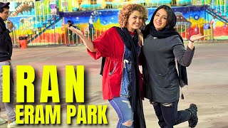 Iran Tehran Eram Park Nightlife Walking Tour 2024 پارک ارم تهران ایران