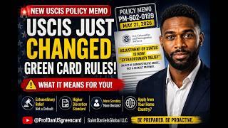 BREAKING: USCIS Just Changed Green Card Rules- Home Country | New Policy Memo PM 602 0199 Explained
