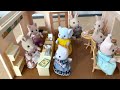 sylvanian families unboxing the hamburger restaurant