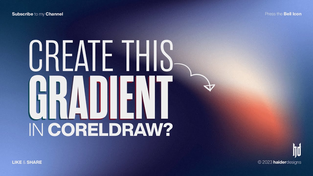 How To Create Gradient Background In Coreldraw Design Talk
