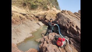 小伙赶海痴迷于抽水坑，因为抽干后给你带来的惊喜就跟捡钱一样