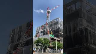 【記録映像】「コンラッド名古屋」建設現場！南東から、2024.6.8撮影、徐々に背が伸びています♪26年夏オープンの高級ホテル、栄駅直結の新シンボルタワーに♪　 #記録映像 #コンラッド名古屋 #栄駅