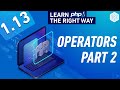 PHP Operators Part 2 - Full PHP 8 Tutorial