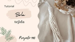 MACRAME TUTORIAL Borla tejida