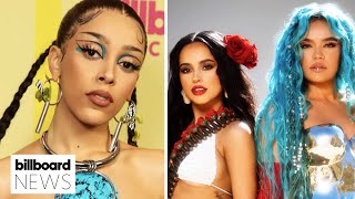 Doja Cat, Becky G & Karol G Make Moves on the Billboard Rock & Latin Charts | Billboard News