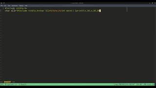 Self-replicating C code (quine)