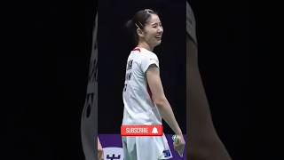 Chiharu shida Cute Moment #志田千春 #chiharushida #badminton #shidachiharu #cinamasters2024