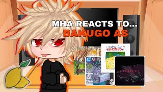 MHA REACTS TO BAKUGO AS CAVETOWN || BKDK ✨