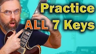 Practice your Licks in ALL 7 keys!