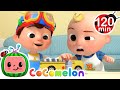 Wheels On The Bus! Fixing Toys! | CoComelon | Nursery Rhymes for Kids | Moonbug Kids