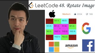 LeetCode 48: Rotate Image | Rotate N*N Matrix | Rotate a Square - Interview Prep Ep 54
