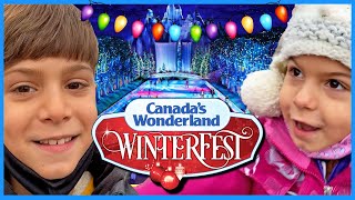 WinterFest at Canada's Wonderland with Kids | Full Tour 2021