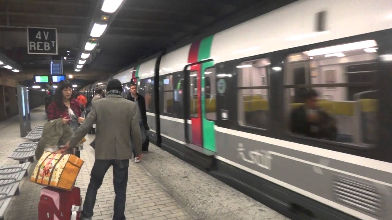 RER B, From Charles De Gaulle Airport To Paris Center - YouTube