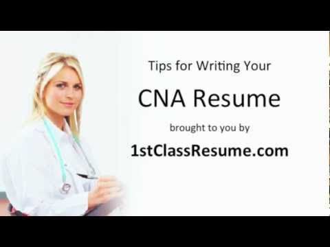 CNA Resume Writing Tips CNA Resume Writing Tips