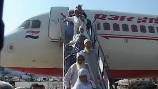 First batch of Haji's returning to Srinagar, Kashmir after performing Haj Pilgrimage