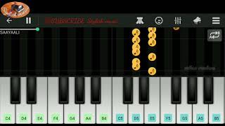 Oh saayali song/ Easy piano note