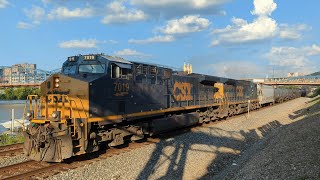 An endless tanker CSX train at Station Square (Pittsburgh, PA)