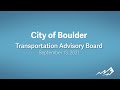 9-13-21 City of Boulder Transportation Advisory Board