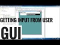 Getting Input from user (GUI) | python tkinter | how to create labels and entries in tkinter