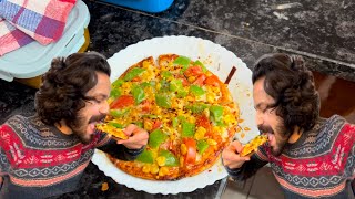 Prabh ke hath ka pizza 🍕 || salute 🫡 to wifey 😍 #greeshbhatt #familyvlogs