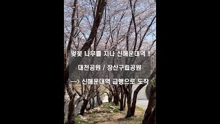 동해선 신해운대역 대천공원/장산구립공원 보행길.