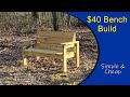 DIY: How to Build a Garden Bench for Two People Under $40 | Step-by-Step Tutorial