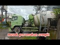 MOBIL TRUK MOLEN READY MIX BESAR,,MASUK DI PERUMAHAN YANG SEMPIT