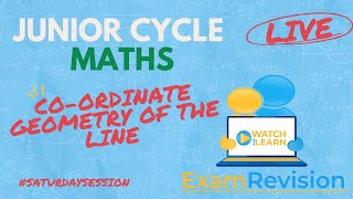 Co ordinate Geometry of a Line JC Maths