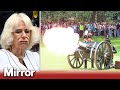 Gun salutes mark Queen's first birthday since coronation