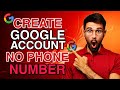 how to create google account without phone number in 2024 Step by Step