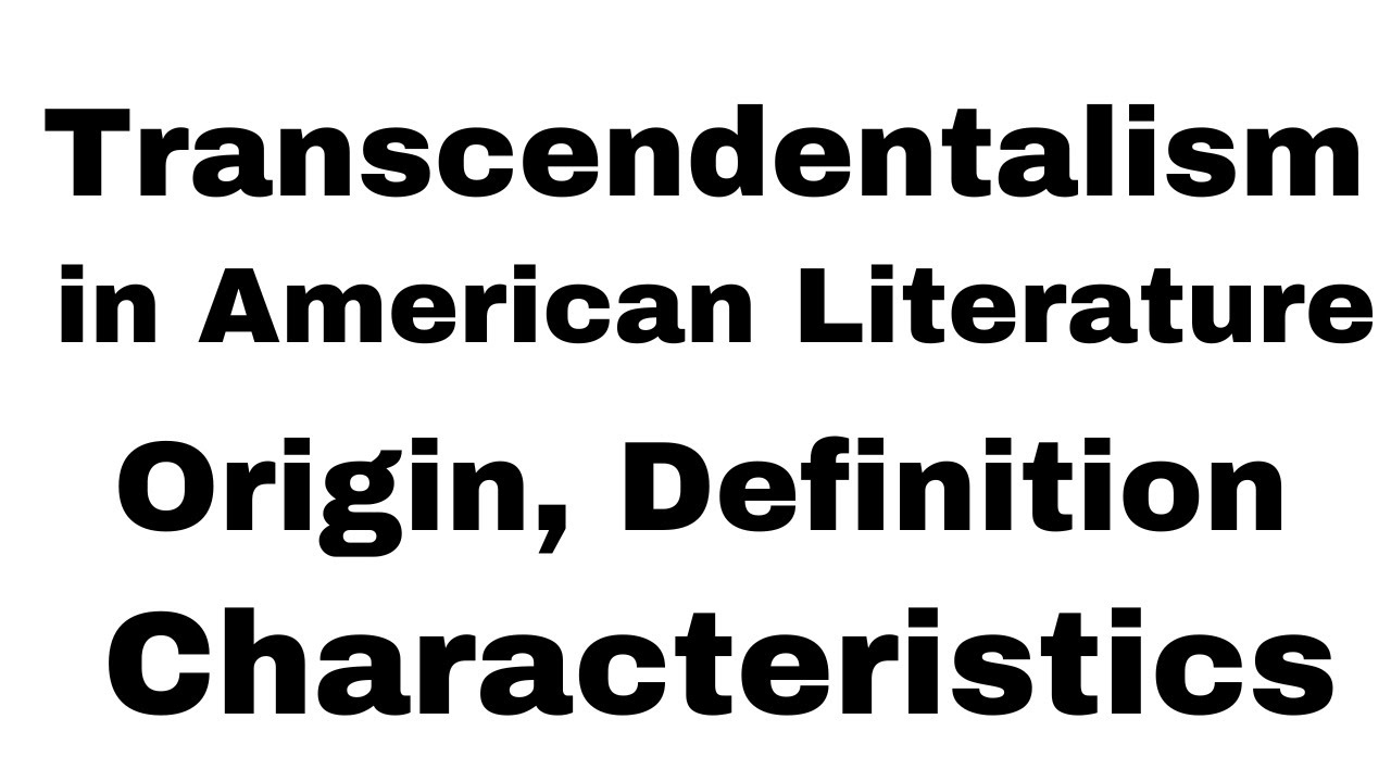 Transcendentalism In American Literature, Definition, Origin ...