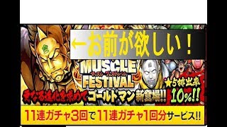 【キン肉マン マッスルショット】『黄金特盛りMUSCLE FESTIVAL』＆『★5保証11連MUSCLE GOLDENガチャ』