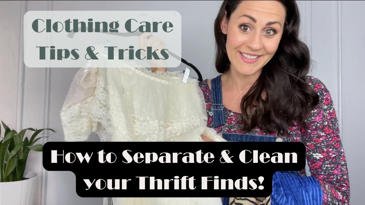 How To Separate And Clean All Of Your Thrift Store Finds - YouTube